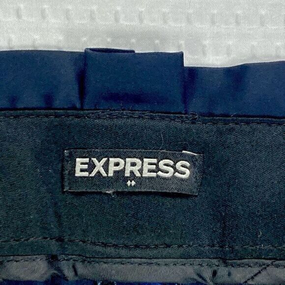 Express Paper Bag Pants Womens 6 Floral High Waisted Satin Shabby Chic Trousers - Picture 13 of 16